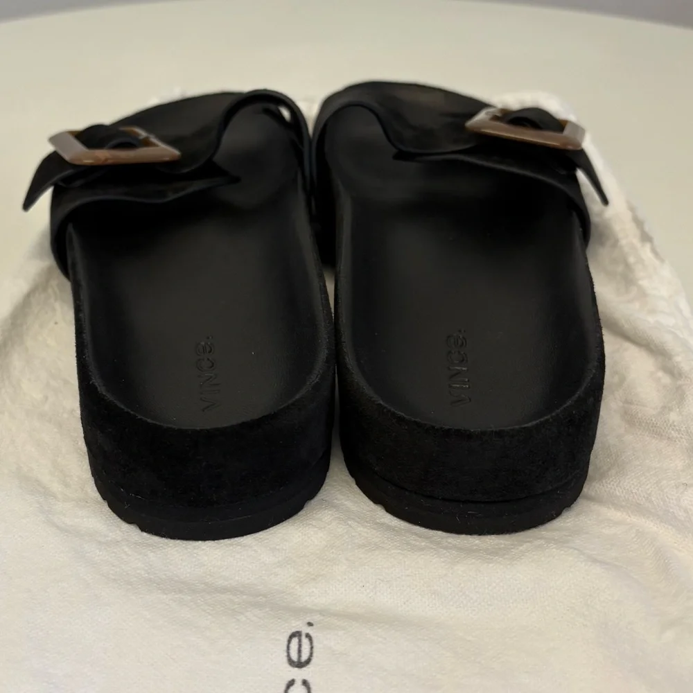 Vince Black Suede Grant Sandals NWOT/UNWORN. Size 9/9.5 - Picture 11 of 12